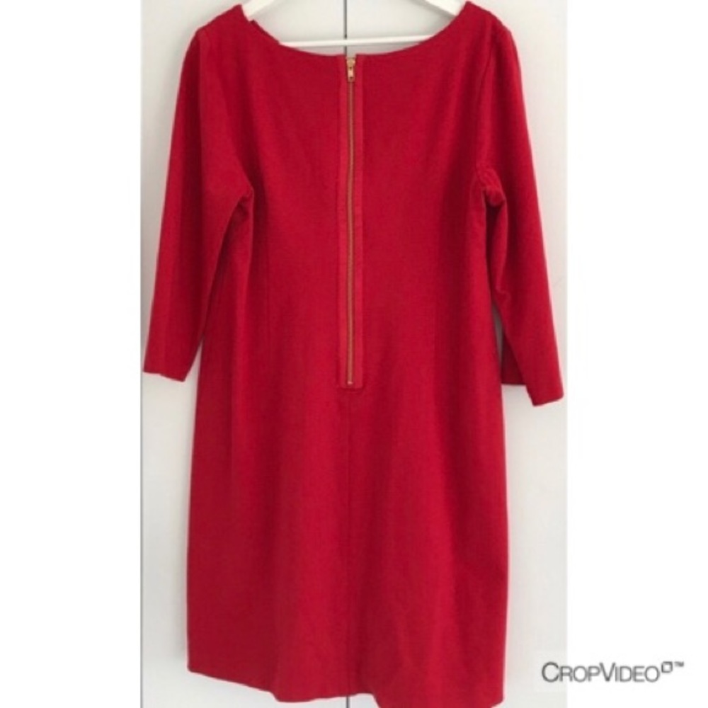 ❌SOLD❌ Red Ponte Sheath Dress Banana Republic NWT - Picture 3 of 8